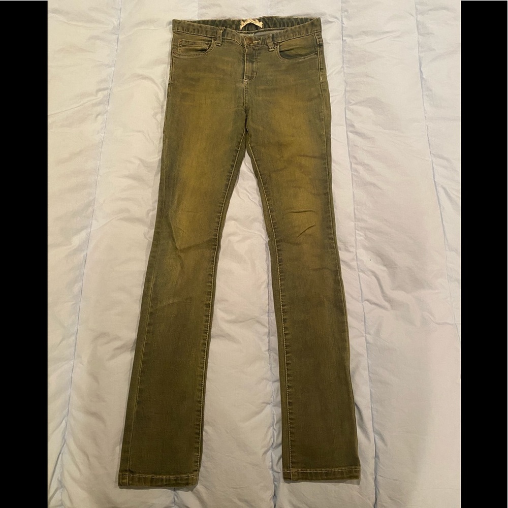Free People - Green Skinny Jeans - Size 27